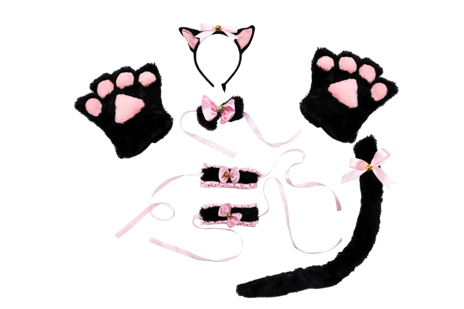 Spooktacular 6pcs Cat Girl Halloween Accessories - Costume Accessories 3 Spooktacular 6pcs Cat Girl Halloween Accessories - Costume Accessories