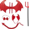 Spooktacular 5pcs Womens Halloween Devil Costume Accessory Set - Costume Accessories