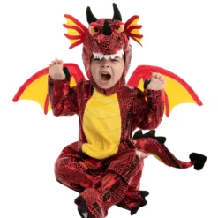 Spooktacular Kids Red Dragon Halloween Costume - Kid Halloween Costumes
