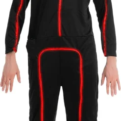 Spooktacular Adult Red LED Light up Stick Figure Costume - Adult Costumes -Halloween Costumes Sales 2022 Red LED Stick Figure Costume LED Stickman Costume Adult 3