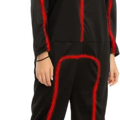 Spooktacular Adult Red LED Light up Stick Figure Costume - Adult Costumes -Halloween Costumes Sales 2022 Red LED Stick Figure Costume LED Stickman Costume Adult 4