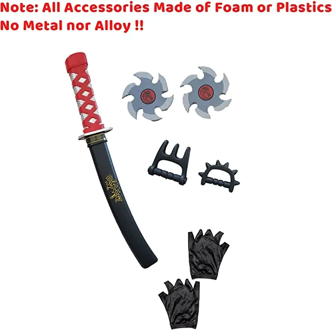 Spooktacular Kids Red Ninja Halloween Costume - Group Costumes 7 Spooktacular Kids Red Ninja Halloween Costume - Group Costumes - Image 5