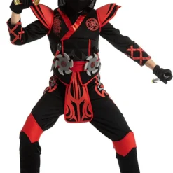 Spooktacular Child Onesie Ninja Halloween Costume - Group Costumes 11 Spooktacular Child Onesie Ninja Halloween Costume - Group Costumes -Halloween Costumes Sales 2022 Red Ninja Costume for Boys Cosplay Child 5