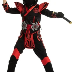 Spooktacular Child Onesie Ninja Halloween Costume - Group Costumes 13 Spooktacular Child Onesie Ninja Halloween Costume - Group Costumes -Halloween Costumes Sales 2022 Red Ninja Costume for Boys Cosplay Child 6