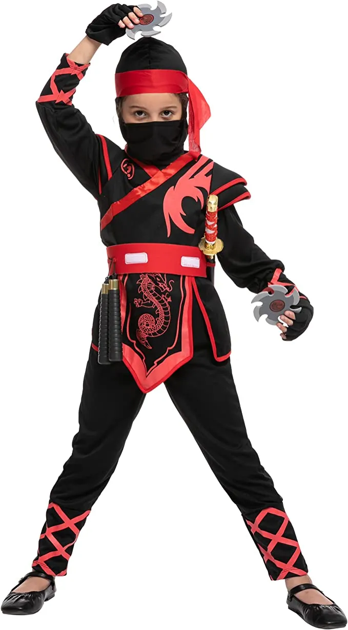 Spooktacular Girls Birdy Red Ninja Halloween Costume - Kid Halloween Costumes 7 Spooktacular Girls Birdy Red Ninja Halloween Costume - Kid Halloween Costumes - Image 5
