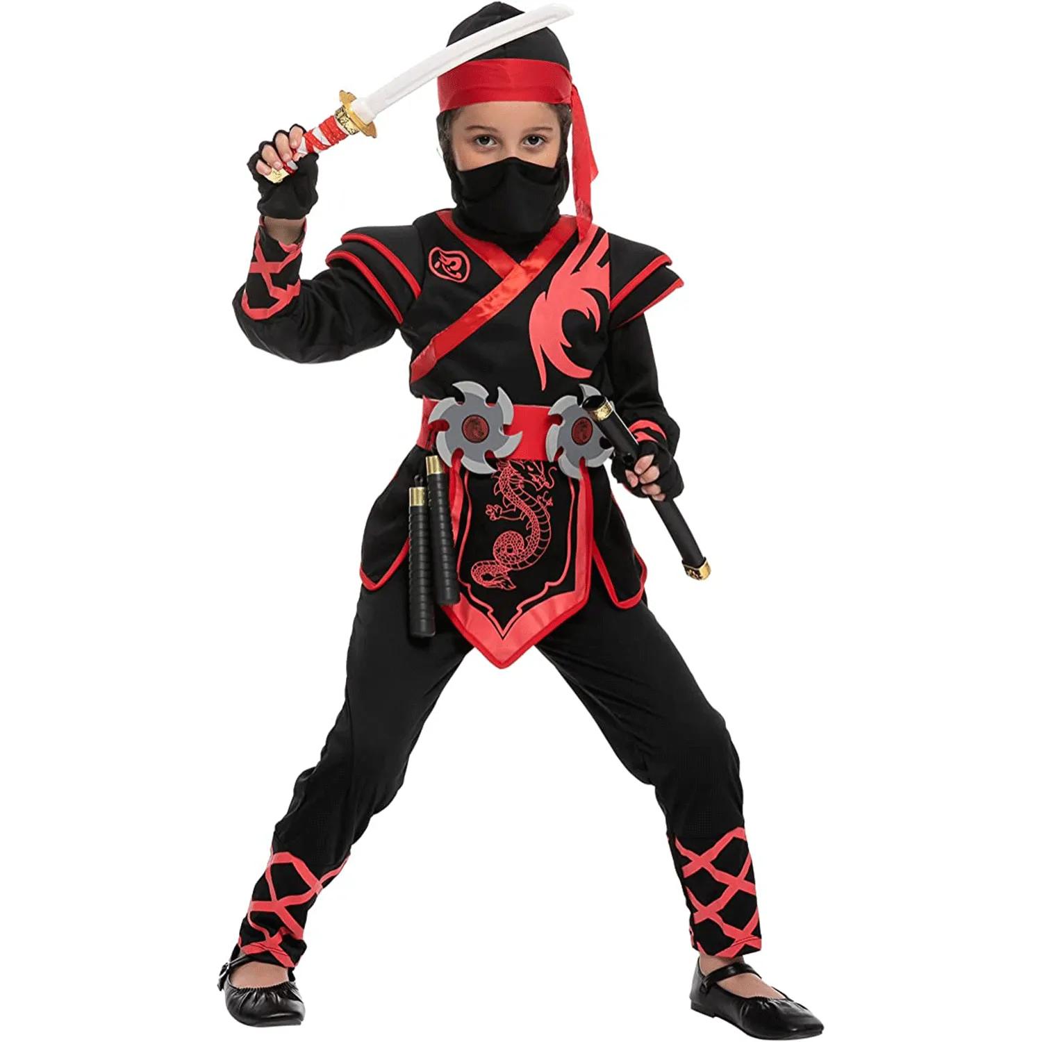 Spooktacular Girls Birdy Red Ninja Halloween Costume - Kid Halloween Costumes 3 Spooktacular Girls Birdy Red Ninja Halloween Costume - Kid Halloween Costumes