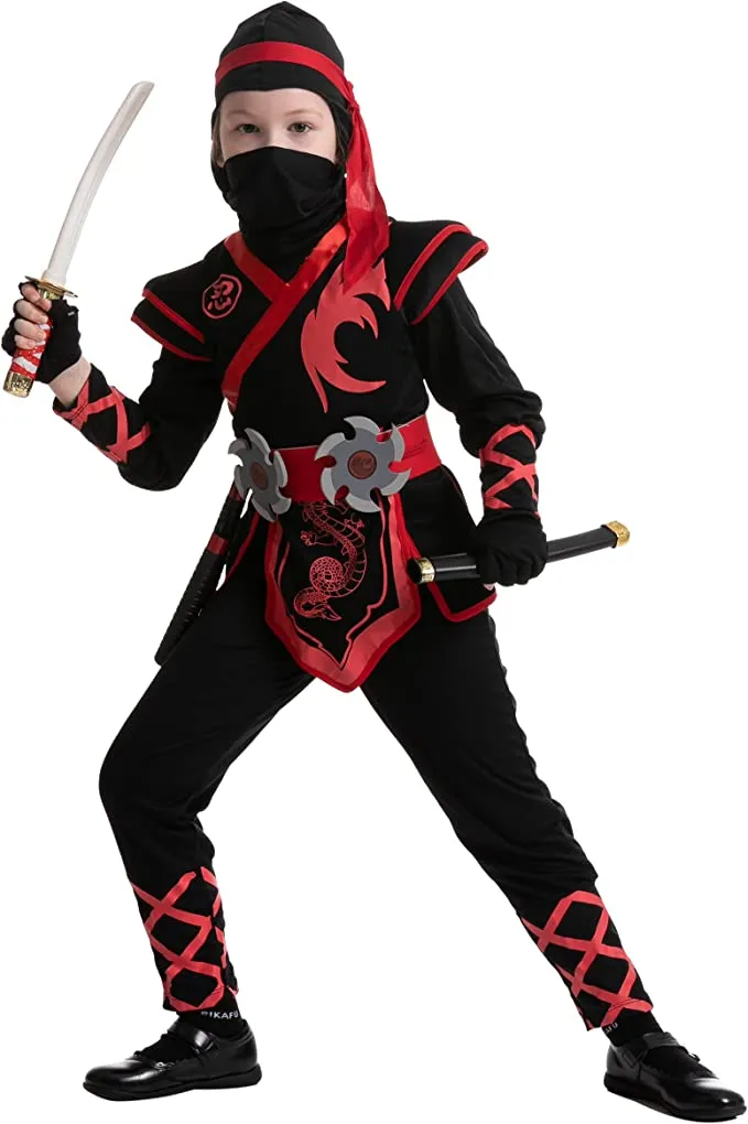 Spooktacular Girls Birdy Red Ninja Halloween Costume - Kid Halloween Costumes 5 Spooktacular Girls Birdy Red Ninja Halloween Costume - Kid Halloween Costumes - Image 3