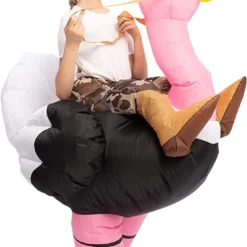 Spooktacular Child Inflatable Ostrich Rider Costume - Group Costumes -Halloween Costumes Sales 2022 Ride On Ostritch Inflatable Costume Child 2