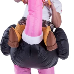 Spooktacular Adult Inflatable Riding Ostrich Costume - Group Costumes -Halloween Costumes Sales 2022 Riding an ostrich Costume Inflatable Adult 4