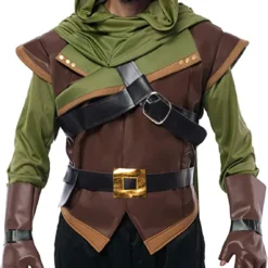 Spooktacular Mens Robin Hood Renaissance Period Costume - Adult Costumes -Halloween Costumes Sales 2022 Robin Hood Deluxe Costume Set Adult 4 结果