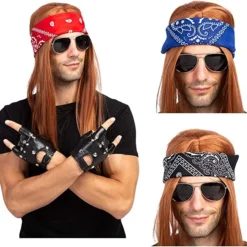 Spooktacular Mens 90s Rock Star Halloween Costume - Adult Costumes