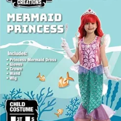 Spooktacular Girls Mermaid Princess Halloween Costume - Kid Halloween Costumes -Halloween Costumes Sales 2022 Role Playing Mermaid Dress Up Costume Cosplay 6 结果