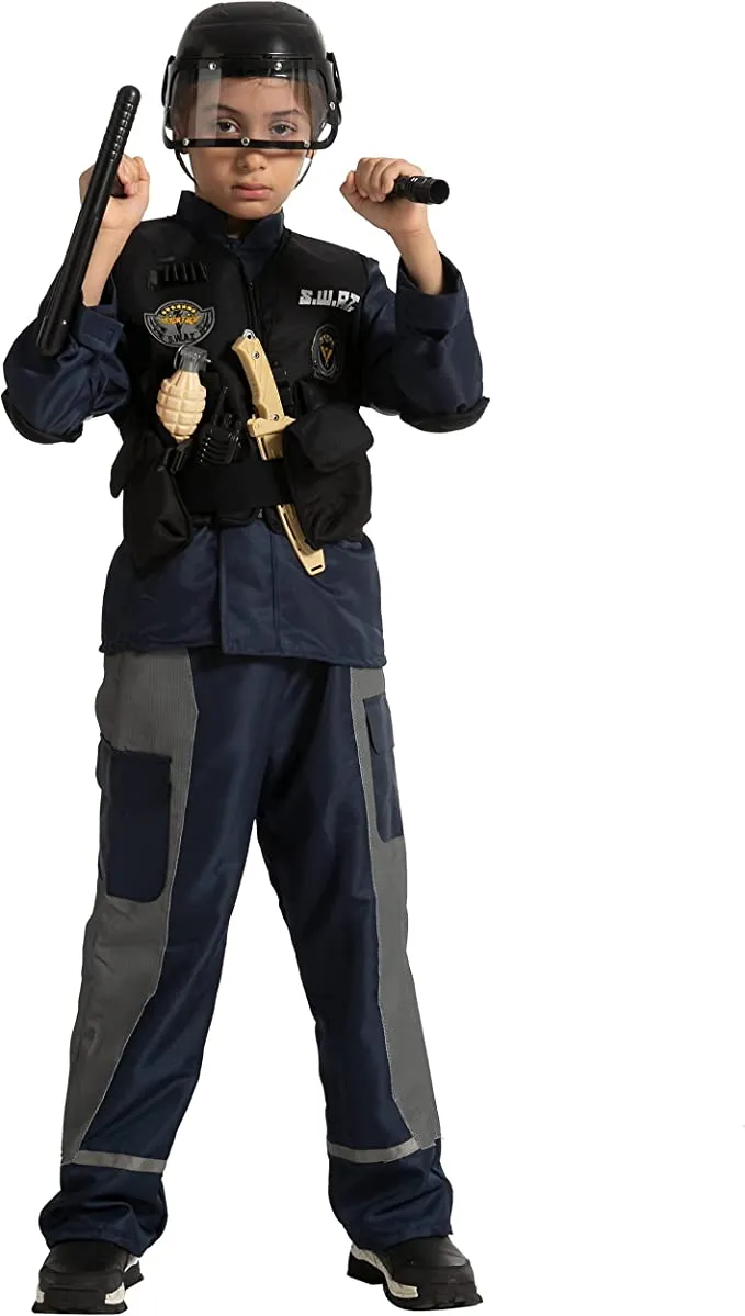 Spooktacular SWAT Fighter Costume Role Play Cosplay - Child - Kid Halloween Costumes 7 Spooktacular SWAT Fighter Costume Role Play Cosplay - Child - Kid Halloween Costumes - Image 5