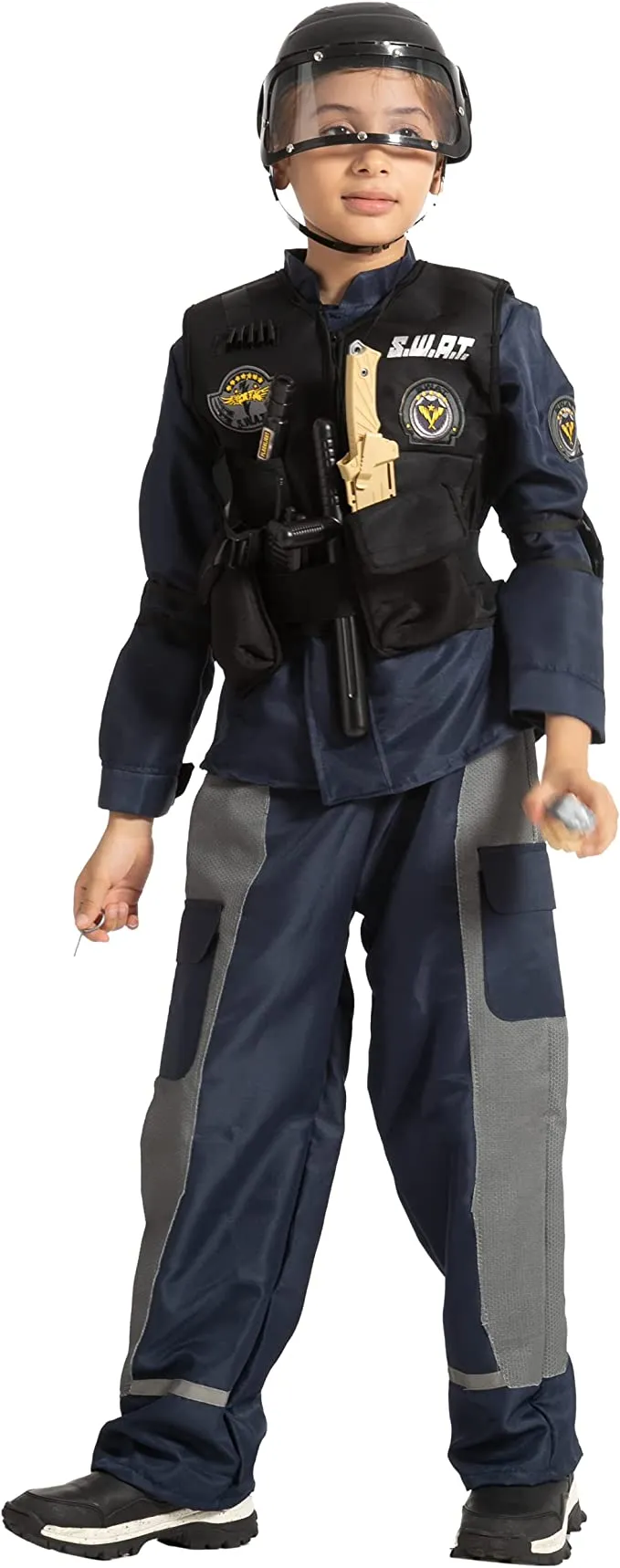 Spooktacular SWAT Fighter Costume Role Play Cosplay - Child - Kid Halloween Costumes 8 Spooktacular SWAT Fighter Costume Role Play Cosplay - Child - Kid Halloween Costumes - Image 6