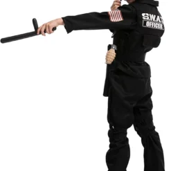 Spooktacular Kids SWAT Officer Halloween Costume - Kid Halloween Costumes -Halloween Costumes Sales 2022 SWAT Officer Costume Role Play Cosplay Child 6