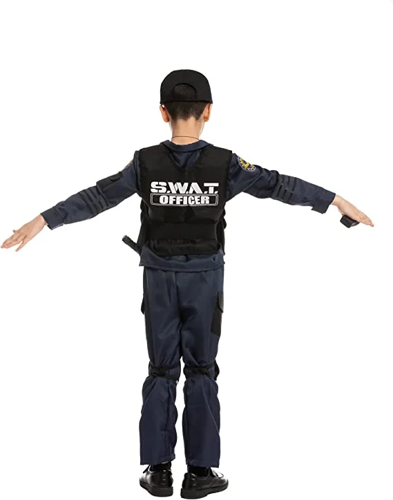 Spooktacular Kids Police SWAT Halloween Costume - Kid Halloween Costumes 8 Spooktacular Kids Police SWAT Halloween Costume - Kid Halloween Costumes - Image 6