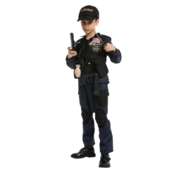 Spooktacular Kids Police SWAT Halloween Costume - Kid Halloween Costumes