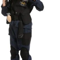 Spooktacular Kids Police SWAT Halloween Costume - Kid Halloween Costumes 11 Spooktacular Kids Police SWAT Halloween Costume - Kid Halloween Costumes -Halloween Costumes Sales 2022 SWAT Police Costume Role Play Cosplay Child 3
