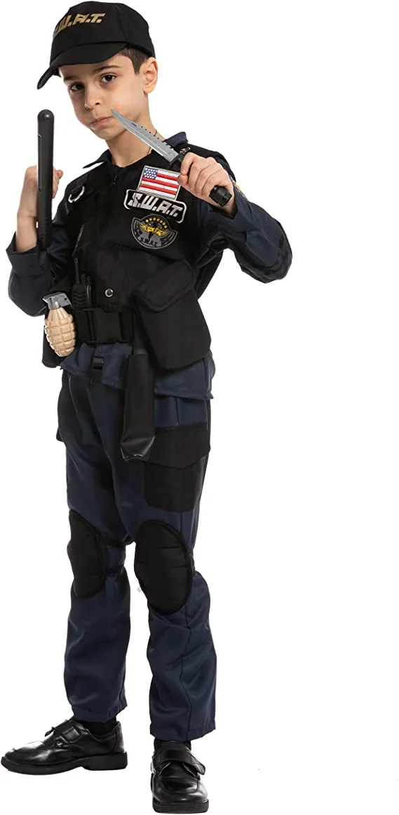 Spooktacular Kids Police SWAT Halloween Costume - Kid Halloween Costumes 5 Spooktacular Kids Police SWAT Halloween Costume - Kid Halloween Costumes - Image 3