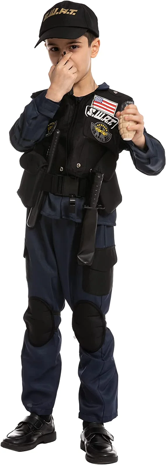 Spooktacular Kids Police SWAT Halloween Costume - Kid Halloween Costumes 6 Spooktacular Kids Police SWAT Halloween Costume - Kid Halloween Costumes - Image 4