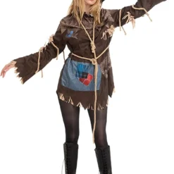 Spooktacular Womens Scary Scarecrow Halloween Costume - Adult Costumes -Halloween Costumes Sales 2022 Scary Scarecrow Costume for Women Adult 4