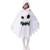 Spooktacular Child Scary Smiling Ghost Dress Halloween Costume - Kid Halloween Costumes -Halloween Costumes Sales 2022 Scary Smiling Ghost Dress with Hood Child 6