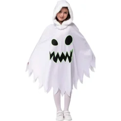 Spooktacular Child Scary Smiling Ghost Dress Halloween Costume - Kid Halloween Costumes