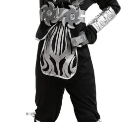 Spooktacular Silver Dragon Ninja Costume - Child - Group Costumes -Halloween Costumes Sales 2022 Silver Dragon Ninja Costume Child 2