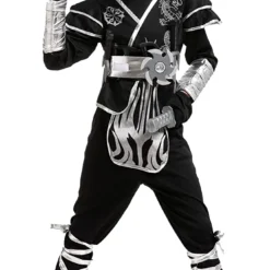 Spooktacular Silver Dragon Ninja Costume - Child - Group Costumes -Halloween Costumes Sales 2022 Silver Dragon Ninja Costume Child 3