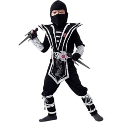 Spooktacular Silver Ninja Costume - Child - Group Costumes