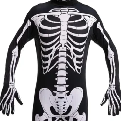 Spooktacular Men Skeleton Halloween Costume - Group Costumes -Halloween Costumes Sales 2022 Skeleton Bodysuit Costume Adult 2