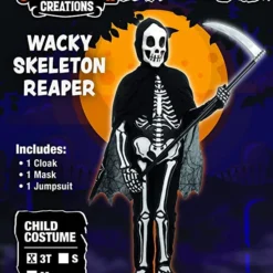 Spooktacular Skeleton Jumpsuit Costume - Child - Kid Halloween Costumes 10 Spooktacular Skeleton Jumpsuit Costume - Child - Kid Halloween Costumes -Halloween Costumes Sales 2022 Skeleton Jumpsuit Costume Child 4