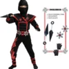 Spooktacular Kids Flame Red Ninja Halloween Costume - Group Costumes 2 Spooktacular Kids Flame Red Ninja Halloween Costume - Group Costumes -Halloween Costumes Sales 2022 Spooktacular Creation Flame Red Ninja Costume Unisex Kids Ninja Costume 1 result