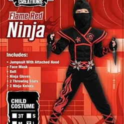 Spooktacular Kids Flame Red Ninja Halloween Costume - Group Costumes 10 Spooktacular Kids Flame Red Ninja Halloween Costume - Group Costumes -Halloween Costumes Sales 2022 Spooktacular Creation Flame Red Ninja Costume Unisex Kids Ninja Costume 2 result