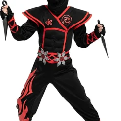 Spooktacular Kids Flame Red Ninja Halloween Costume - Group Costumes 11 Spooktacular Kids Flame Red Ninja Halloween Costume - Group Costumes -Halloween Costumes Sales 2022 Spooktacular Creation Flame Red Ninja Costume Unisex Kids Ninja Costume 3 result