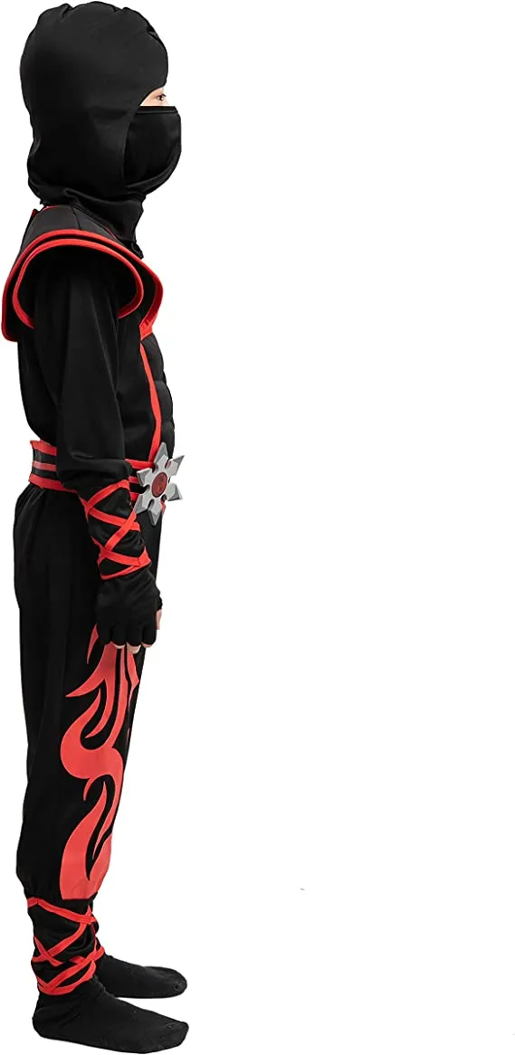 Spooktacular Kids Flame Red Ninja Halloween Costume - Group Costumes 7 Spooktacular Kids Flame Red Ninja Halloween Costume - Group Costumes - Image 5