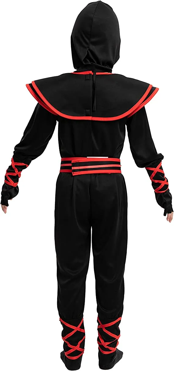 Spooktacular Kids Flame Red Ninja Halloween Costume - Group Costumes 8 Spooktacular Kids Flame Red Ninja Halloween Costume - Group Costumes - Image 6