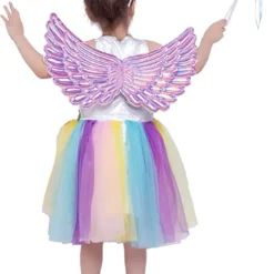 Spooktacular Girls Unicorn Princess Halloween Costume - Kid Halloween Costumes -Halloween Costumes Sales 2022 Spooktacular Creations Unicorn Princess Pageant Flower Girl Tutu Dress Rainbow Skirt with Headband and wings for Kids 2