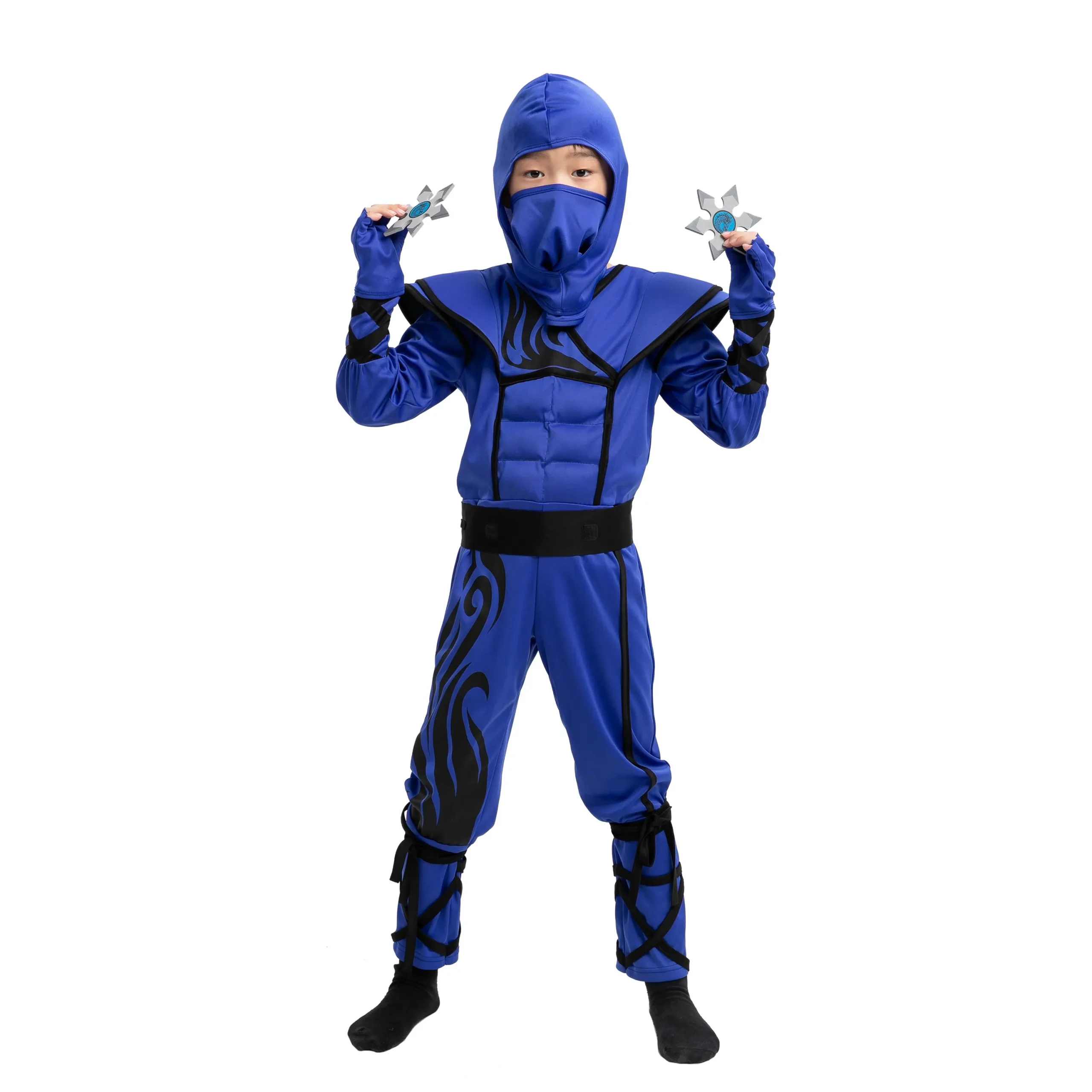 Spooktacular Kids Blue Ninja Costumes - Group Costumes 6 Spooktacular Kids Blue Ninja Costumes - Group Costumes - Image 4