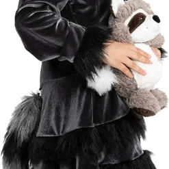 Spooktacular Girls Raccoon Halloween Costume - Kid Halloween Costumes -Halloween Costumes Sales 2022 Sweet Raccoon Costume Child 1