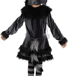 Spooktacular Girls Raccoon Halloween Costume - Kid Halloween Costumes -Halloween Costumes Sales 2022 Sweet Raccoon Costume Child 3