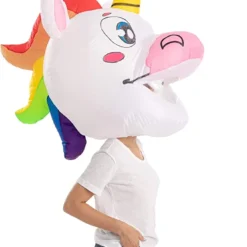 Spooktacular Unicorn Bobble Head Inflatable Costume - Adult - Group Costumes -Halloween Costumes Sales 2022 Unicorn Bobble Head Inflatable Costume Adult 2