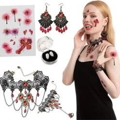 Joyin 8pcs Vampire Costume Accessories Set -