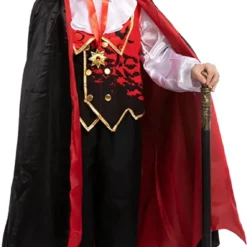 Spooktacular Vampire Costume Cosplay (Red)- Child - Group Costumes -Halloween Costumes Sales 2022 Vampire Costume Cosplay Red Child 4 result 1