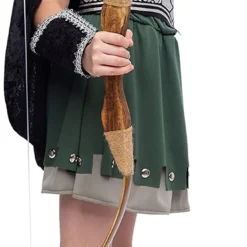 Spooktacular Girls Hooded Huntress Halloween Costume - Kid Halloween Costumes -Halloween Costumes Sales 2022 Warrior Night Hooded Huntress Costume for Halloween Tween Girls with Accessories 4