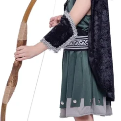 Spooktacular Girls Hooded Huntress Halloween Costume - Kid Halloween Costumes -Halloween Costumes Sales 2022 Warrior Night Hooded Huntress Costume for Halloween Tween Girls with Accessories 5