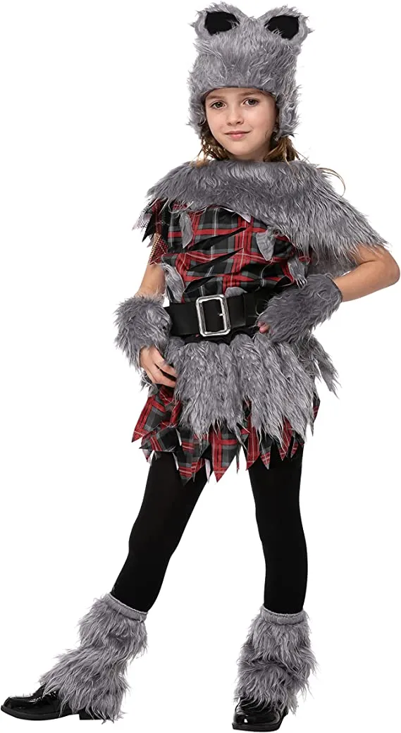 Spooktacular Girls Werewolf Halloween Costume - Kid Halloween Costumes 4 Spooktacular Girls Werewolf Halloween Costume - Kid Halloween Costumes - Image 2