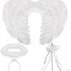 Spooktacular Adult and Kids White Angel Halloween Costume Accessories - -Halloween Costumes Sales 2022 White Angel Cosplay Accessories 2 结果