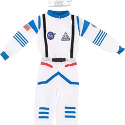 Spooktacular Kids White NASA Astronaut Halloween Costume - Kid Halloween Costumes -Halloween Costumes Sales 2022 White Astronaut Costume Role Play Cosplay Child 4 结果 1