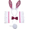 Spooktacular 5Pcs White Bunny with Sequins Cosplay Accessories Set - Costume Accessories -Halloween Costumes Sales 2022 White Bunny with Sequins Cosplay Accessories Set 1